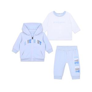 Selling GIVENCHY
PALE BLUE COTTON BABY TRACKSUIT
Size: 6 months